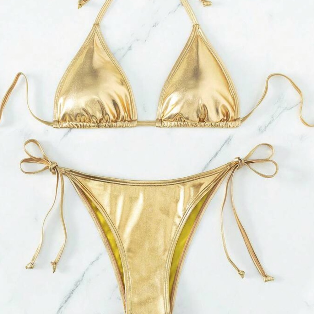 SHEIN gold swimsuit discontinued
